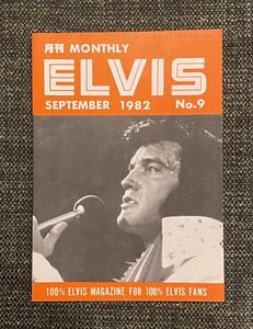 月刊 Monthly ELVIS SEPTEMBER 1982 No.9 エルビスプレスリー