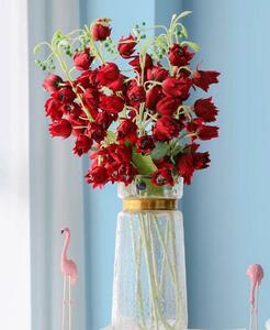  ручная работа * колокольчик орхидея 3 шт. комплект искусственный цветок ** искусственный цветок * высота примерно 82cm* новый товар * красный 