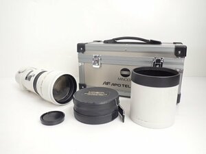 MINOLTA/ Minolta super telephoto lens HIGH SPEED AF APO TELE 400mm F4.5 hard case original box attaching /α mount * 67B36-1