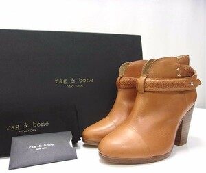  new goods *rag&bone* rug &bo-n* leather short boots * Italy made *35* bootie 