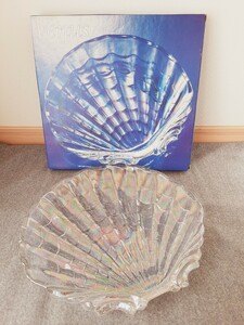 長谷川ガラス Venus (ヴィーナス パールラスター) 特大皿 ガラスの器