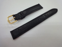 牛（カーフ）黒　N-77　（15）　ゴールド　16mm　2625 新品 本物 正規品 皮革 革 腕時計 交換バンド 時計ベルト 交換用_画像2