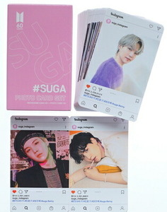 BTS シュガ SUGA グッズ スペシャルフォトカードセット 60枚 トレカ カード インスタカード 防弾少年団 バンタン 最新画像 グッズ