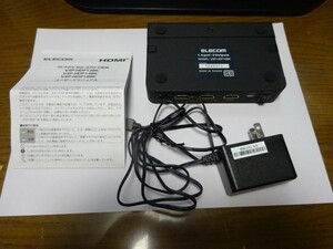 HDMI分配器エレコム1入力２出力4K60HZ HDCP2.2対応VSP-HDP12BK