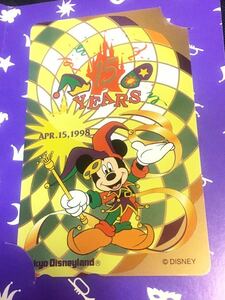 * не использовался * ограничение * прекрасный товар Tokyo Disney Land телефонная карточка disney Disney 15 годовщина Mickey телефонная карточка magic телефон 1998 коллекция картон 
