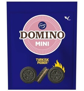 Fazer Domino ファッツェル ドミノ ミニ Tyrkiskサルミアッキパウダー味 ビスケット 7袋×99g フィンランドのお菓子です