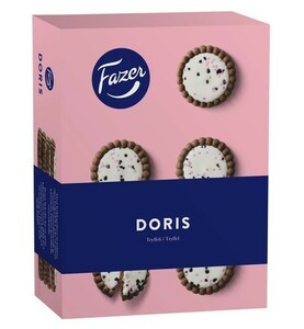 Fazer Doris ファッツェル ドリス トリュフ味 ビスケット 16箱×250g フィンランドのお菓子です