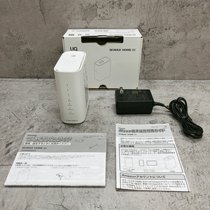 【送料込・通電確認済】KDDI　UQ WiMAX HOME02　NEC NAS32SWU　Wi-Fi　無線　コンパクト　小型　ホワイト　№22930