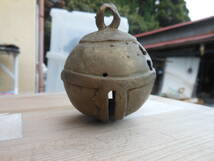 【TS20806】⑤仏教美術 鈴 置鐘 真鍮製 銅製 こぶり 時代_画像2