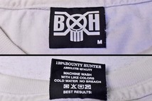 BXH ★ バウンティハンター ★ Tシャツ ★ BOUNTY HUNTER ★ 白 ★ M ★ 厚地 ★ 襟元シミ汚れあります ★ 使用感あり ★ 中古品 ★_画像4