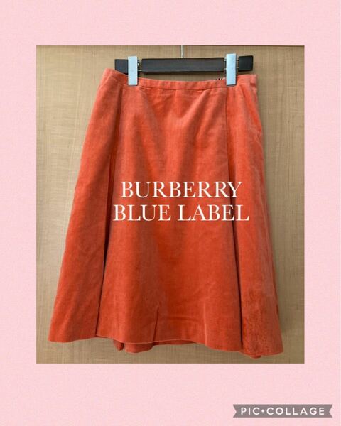 ☆ BURBERRY バーバリー ブルー ☆ フレアスカート