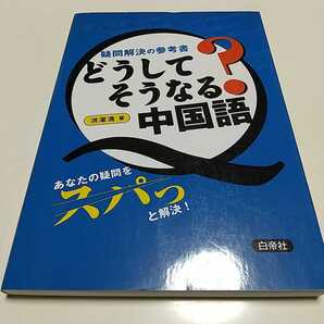 どうしてそうなる?中国語 疑問解決の参考書 疑問解決の参考書 洪潔清 白帝社 中古 03981F006