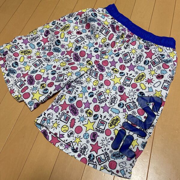 FILA 水陸両用 ハーフパンツ M メンズ プール 水遊び 海にも
