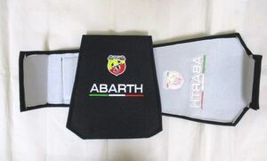 【新品・即決】アバルト ABARTH ヘッドレスト カバー ロゴ シートカバー ヘッドレストカバー ２個セット