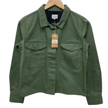 E-333 未使用 タグ付 Bellerose ベルローズ コサージュ 付 コットン ジャケット アウター size 1 グリーン レディース_画像1