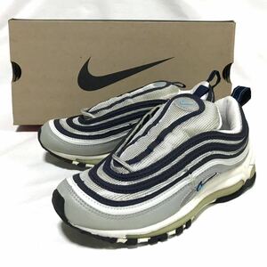 【97年製】NIKE W AIR MAX 97 ナイキ エアマックス97 / 23.5㎝ シルバー ネイビー OG オリジナル 90s デッドストック 未使用 当時物 レア