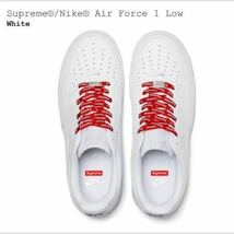 Supreme Nike Air Force 1 Low シュプリーム ナイキ エア フォース ワン ロー White ホワイト 白 US8.5 26.5㎝ 国内正規品 新品未使用_画像3