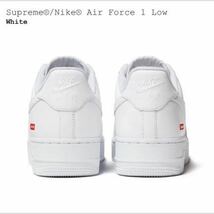 Supreme Nike Air Force 1 Low シュプリーム ナイキ エア フォース ワン ロー White ホワイト 白 US8.5 26.5㎝ 国内正規品 新品未使用_画像4