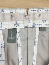 人気！ ASHWORTH アシュワース パンツ ボトムス ライトグレー ストライプ 83サイズ メンズ 内側総柄 ゴルフウェア ○ 新規×（B51）_画像6