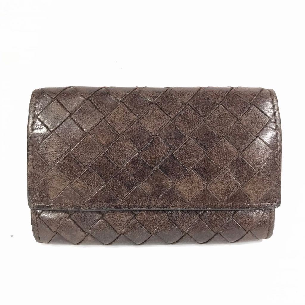 出品 《 新品 》BOTTEGA VENETA 財布 バイカラー 小銭入れ付 茶 紫 www