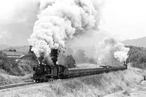 飾って楽しむ鉄道写真（去りゆく蒸気機関車：田川線 ） NO.63520023「59647」