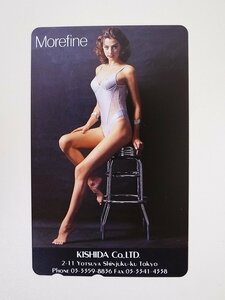 【2-40】　テレカ　Morefine　水着　ワンピース　外国人モデル　テレホンカード