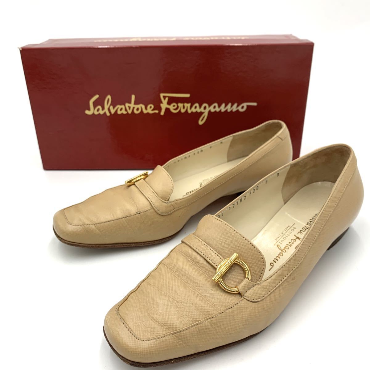 Salvatore Ferragamo/サルヴァトーレ フェラガモ シングルモンク ストラップ 革靴 24.5cm～25cm イタリア製 ブラック ビジネスシューズ 靴 - 24