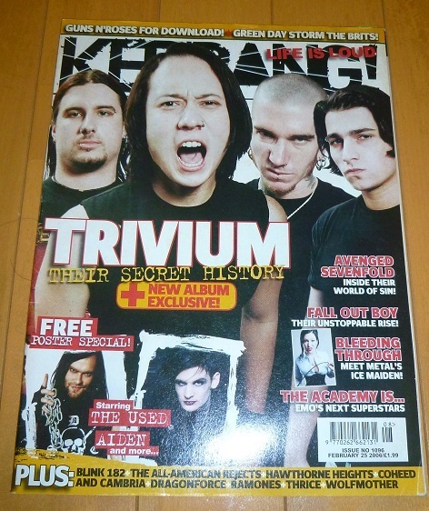 送料込!!【kerrang!ケラング】no.1096/Trivium/all american rejects/The Academy is.../中古洋楽雑誌・洋書