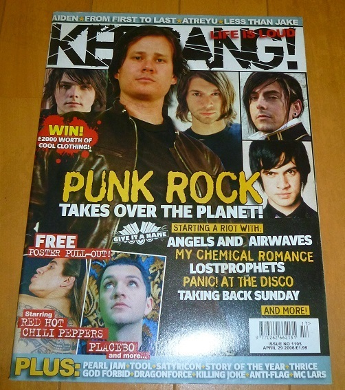 送料込【kerrang!ケラング】no.1105/wild hearts/my chemical romance/less than jake/fear factory/lost prophets中古本・洋楽洋雑誌洋書