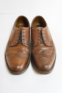 希少70s Florsheim Imperial Kenmoor フローシャイム ケンムーア ウイングチップ シューズ ヴィンテージ 93602 11 1/2 茶419M