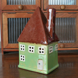  ceramic lantern mezzo n.... roof candle house LED for candle holder patamin display store furniture 