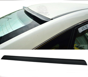 素地 艶消黒 BRS リアルーフスポイラー 三菱 ランエボ X EVOX 10 2008-2015 汎用 PUF PVC ウイング スポイラー 
