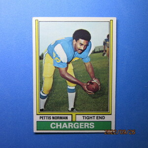 1974 Topps Football #307 Pettis Norman