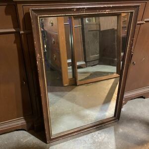 【22090602HT】U.S vintage/vintage mirror/米軍払い下げ/米軍放出品/アメリカ家具/ウォールミラー/壁掛け鏡 /壁掛けミラー/'60s/2