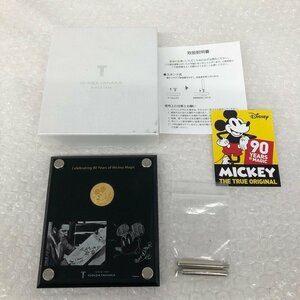 【AIAU4041】GINZA TANAKA　ミッキーマウス 90周年デザイン 純金 メダル K24刻印 8g　箱付き