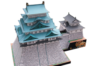 ** new goods restoration curtain terminal stage Nagoya castle 1/300 scale paper craft **