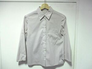 プラダ PRADA 袖ホツレ加工シャツ38グレー系