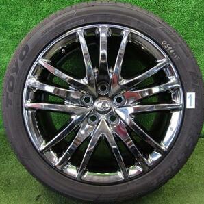 レクサス LS USF40 純正アルミ 1本 19x8J 5H PCD120 クロームメッキ 245/45R18 送料【M1】【同梱不可】の画像1