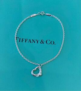 新品 正規品 ティファニー tiffany&co ブレスレット 　オープンハート シルバー ケース 巾着 紙袋 リボン ハート プレゼント ギフト