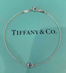 新品 正規品 ティファニー tiffany&co ブレスレット アクアマリン シルバー ケース 巾着 紙袋 リボン　カラーストーン バイザヤード