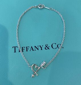 新品 正規品 ティファニー tiffany&co ブレスレット 　ハート アロー シルバー ケース 巾着 紙袋 リボン ラヴィングハート プレゼント