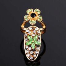 ★ オシャレ ネイルリング ★ キラキラ ジュエリー 指輪 爪 ネイルチップ ネイルリング アクセサリー K-5_画像3