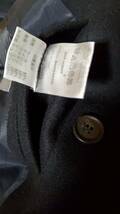 国内正規 良品 レア Dior Homme ディオールオム ダブルPコート黒 38 XSS 男女兼用可能 最小サイズ ミドル丈ブラックコート エディ期 メンズ_画像6