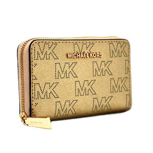 【送料無料】【本物】未使用品★MICHAEL KORS★マイケルコース★カードポケット付きコインケース★ゴールド★レディース財布★おしゃれ★