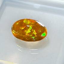 天然　ファイヤーオパール　ルース　カボション　大粒　2.655ct　裸石　宝石　新品未使用　綺麗_画像3