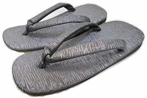  snow undergrowth sandals setta pongee manner black silver leather bottom LL 26.5-28.5cm