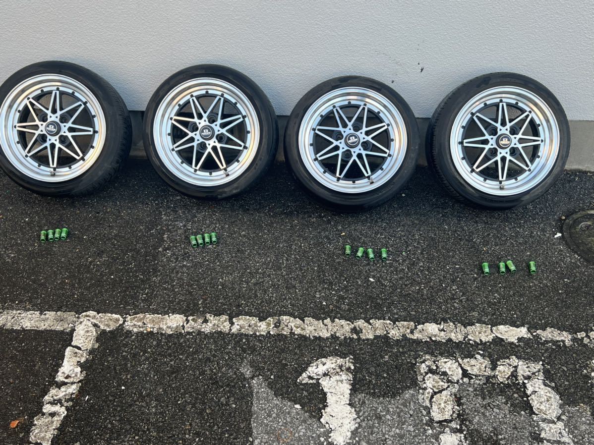 WORK EQUIP 03 14インチ 9J オフセット-6 ゴールド 中古 深リム