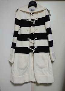 Christian Dior 2021aw sailor color knitted coat stripe border 