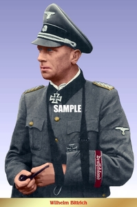 送料込み）ドイツ武装親衛隊の将軍　ヴィルヘルム・ビットリヒ武装SS大将
