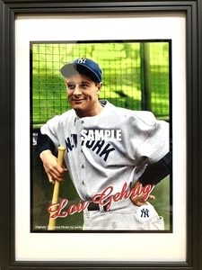 送料込み）New York Yankees　ニューヨーク・ヤンキース　「ルー・ゲーリッグ（Lou Gehrig）」ポスター